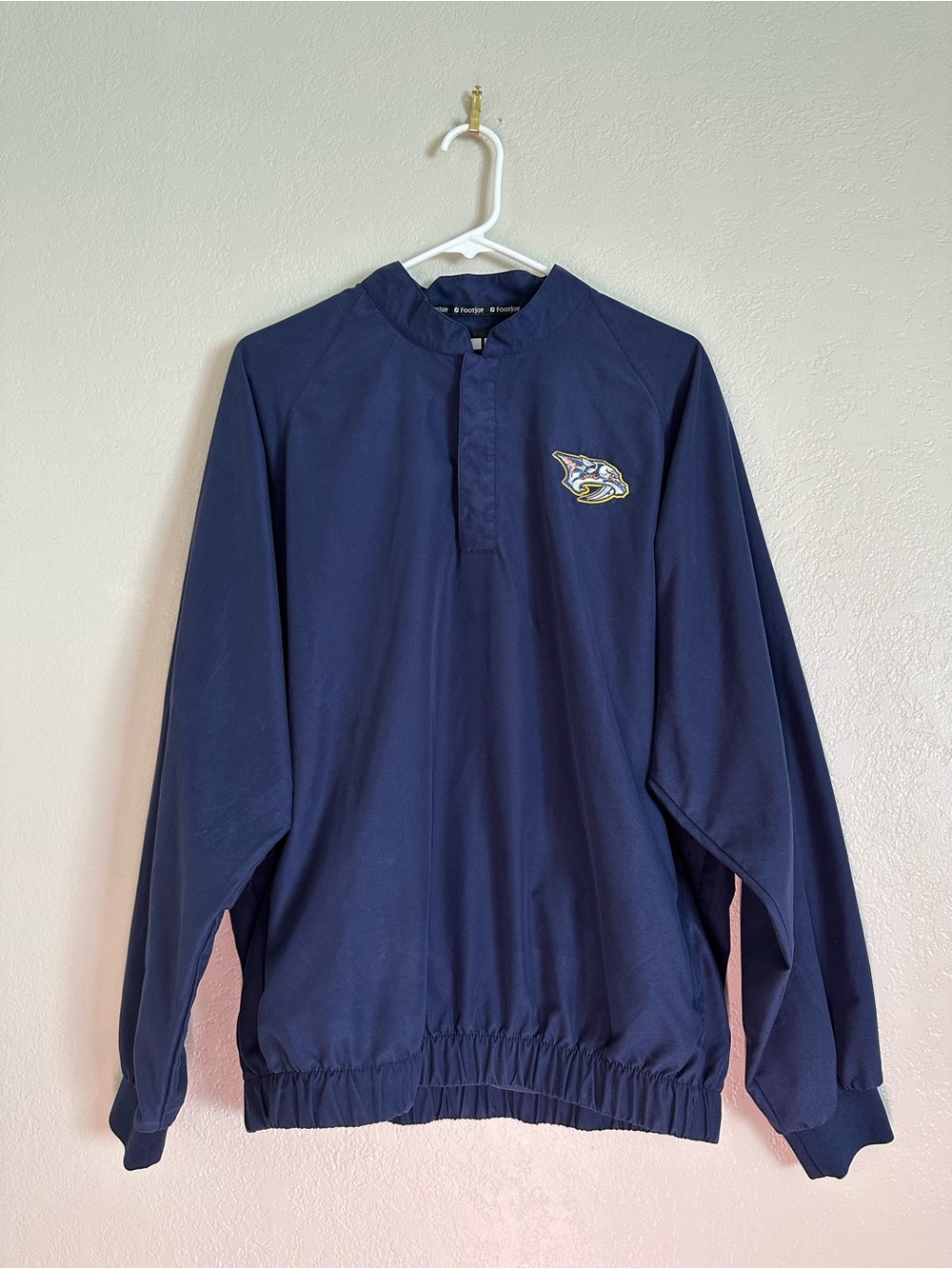 NHL Nashville Predators Navy Pullover Windbreaker